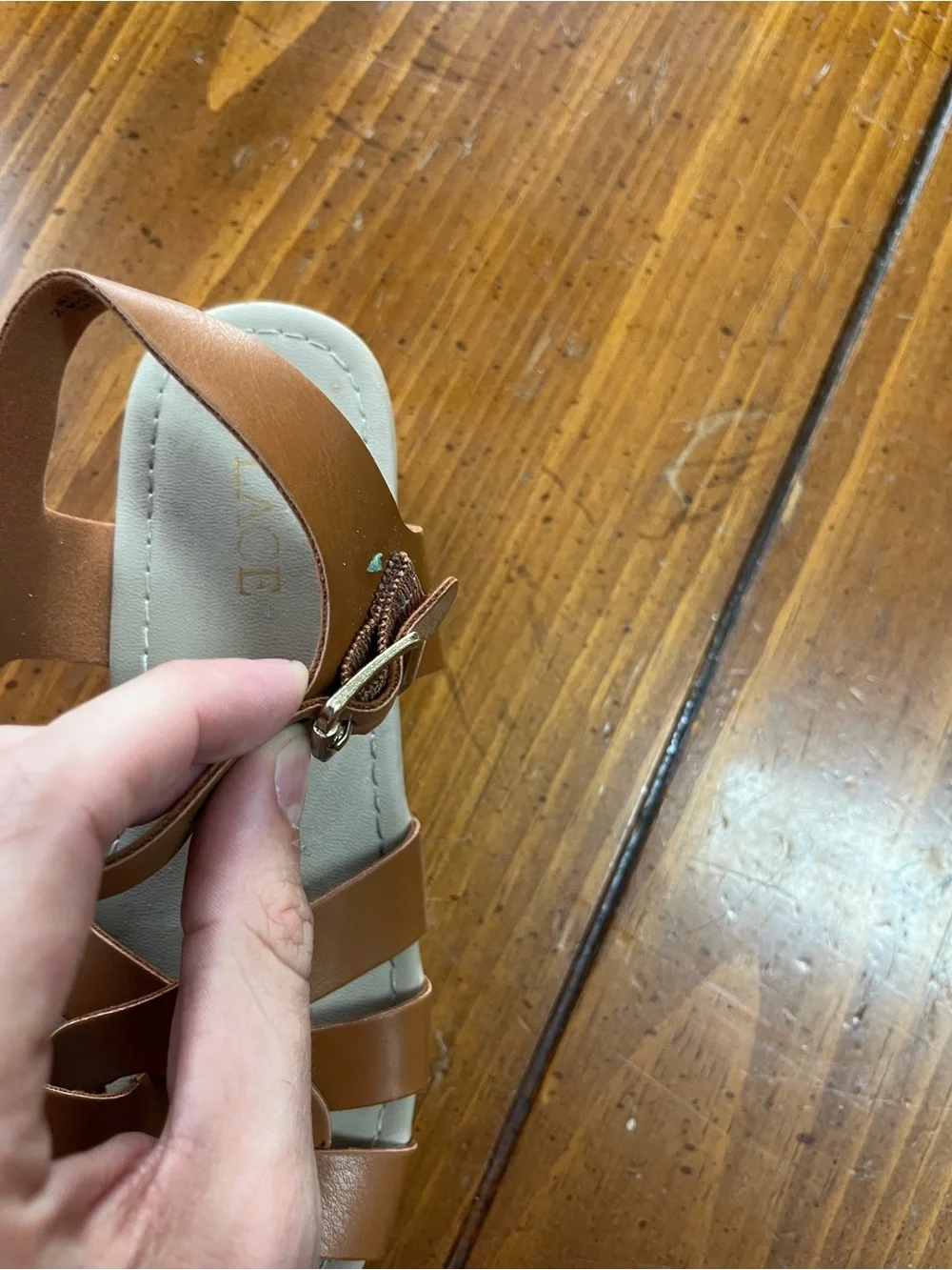 The Children's Place Brown Strappy Buckle Kids Sandals